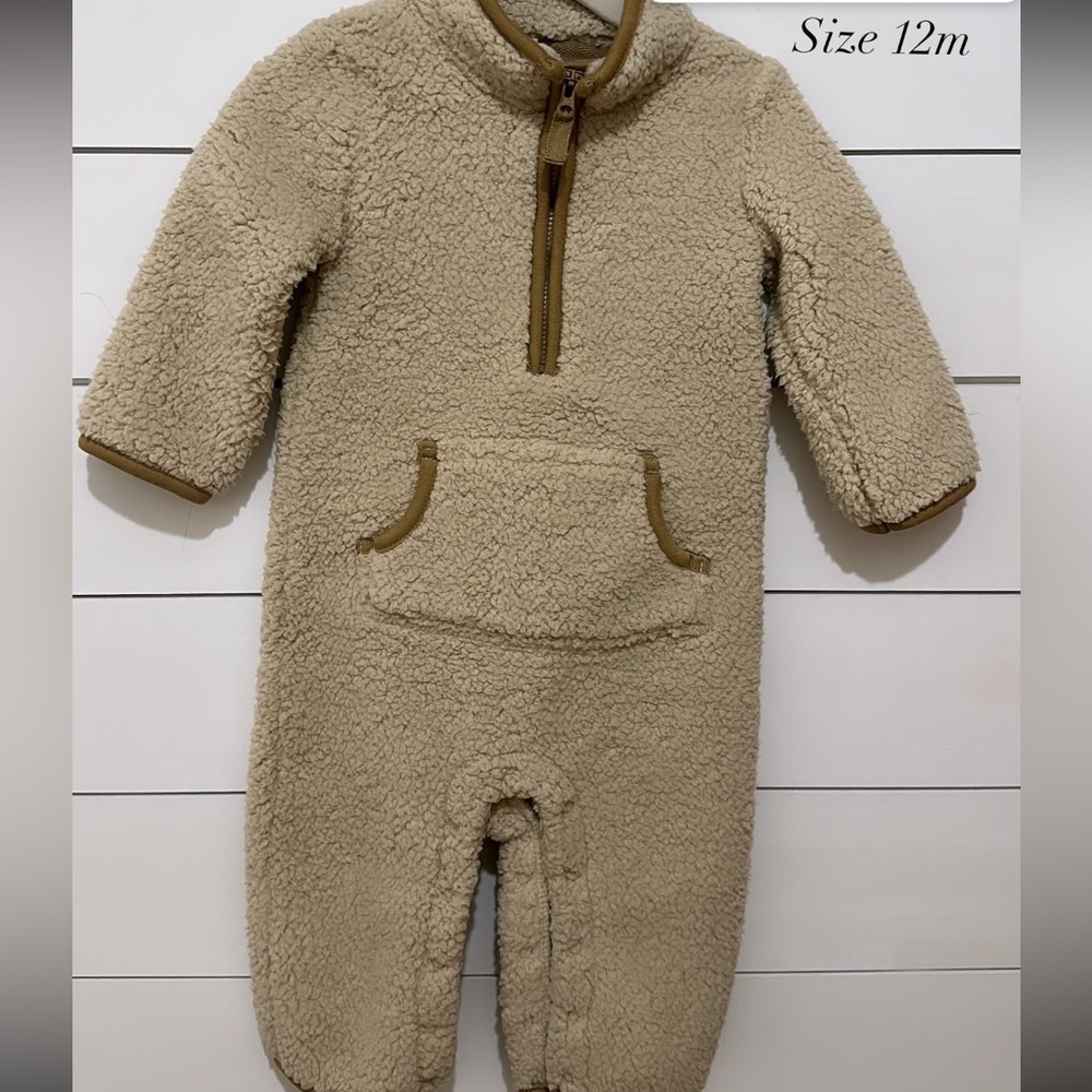 Carters Sherpa Snow Playsuit (NWOT)
